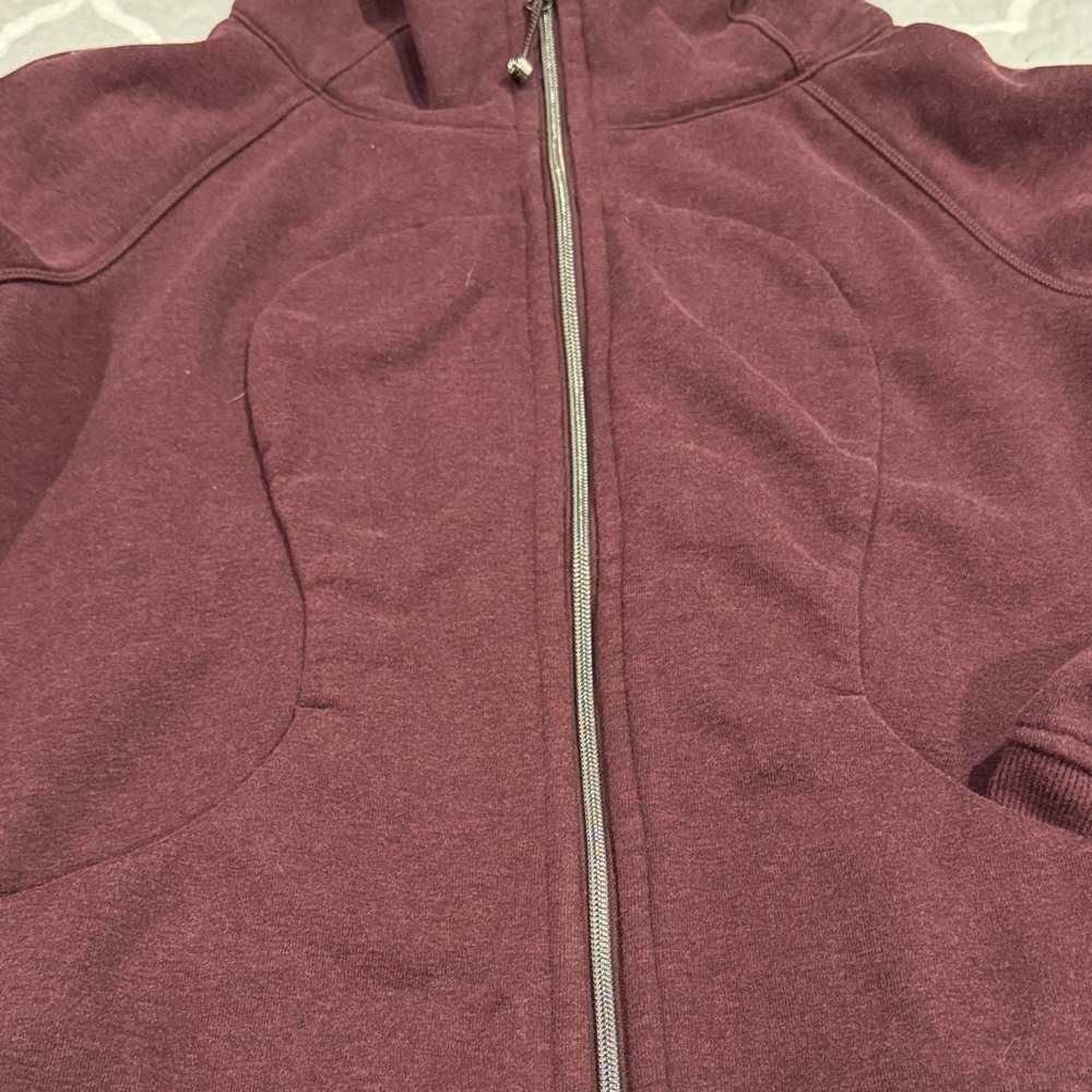 Lululemon Athletica Deep Burgundy Scuba Full Zip - Picture 4 of 7